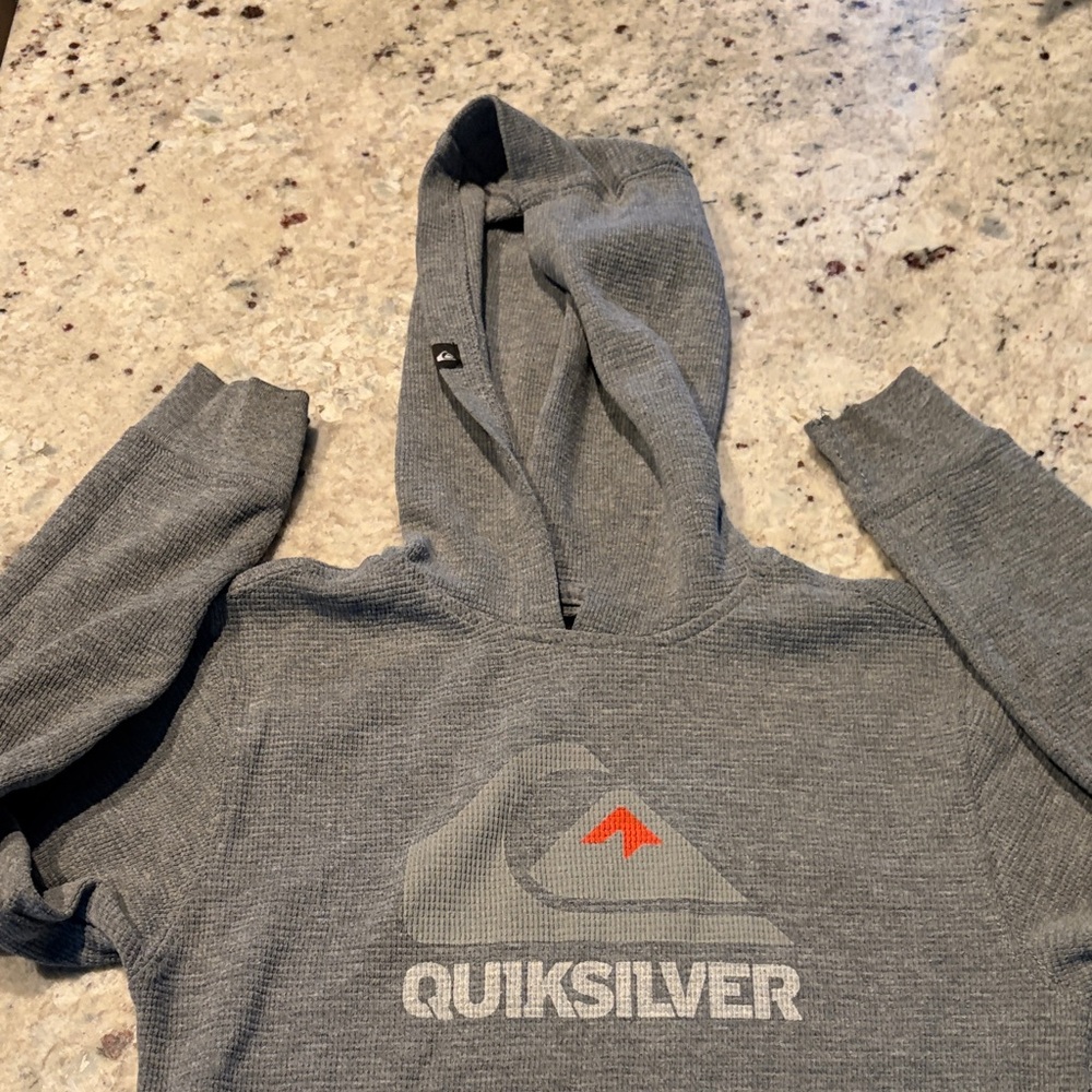 Quiksilver Charcoal Hoodie with Logo